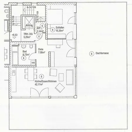 Luxus Penthouse Apartment
